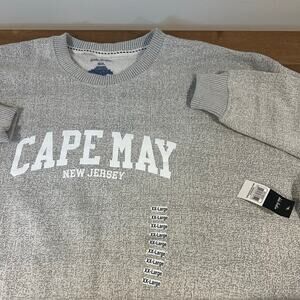 JAKE AUSTIN 2XL Cape May NJ Gray Oversized Sweatshirt NEW Coastal Beach Comfort